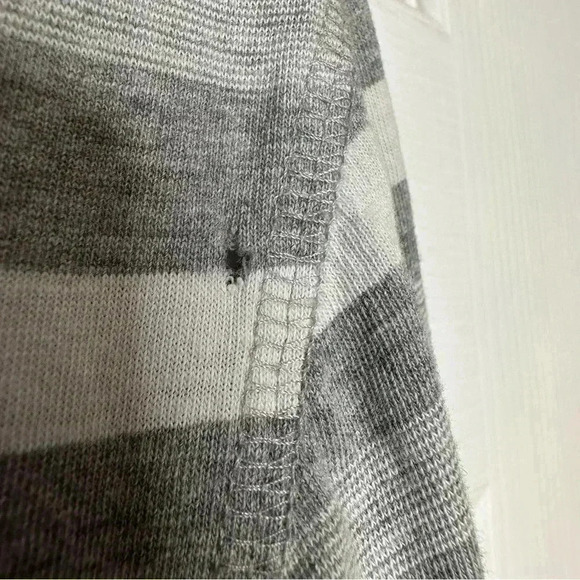 Stockhomme Evolution Shirt Stripes Front Pocket Grey  & White Size Small - Picture 13 of 16